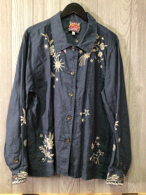 Johnny Was Shirt Jacket Linen Size XX-Large